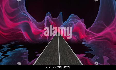 Entrer dans le monde de l'imagination et de l'illusion Banque D'Images