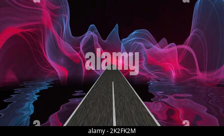 Entrer dans le monde de l'imagination et de l'illusion Banque D'Images