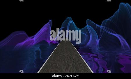 Entrer dans le monde de l'imagination et de l'illusion Banque D'Images