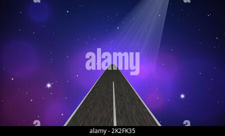 Entrer dans le monde de l'imagination et de l'illusion Banque D'Images