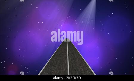 Entrer dans le monde de l'imagination et de l'illusion Banque D'Images