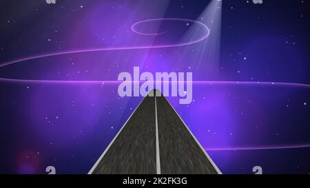 Entrer dans le monde de l'imagination et de l'illusion Banque D'Images