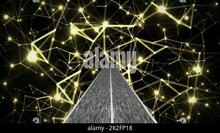 Faire le passage du monde de la science et de l'ingénierie de la technologie Banque D'Images