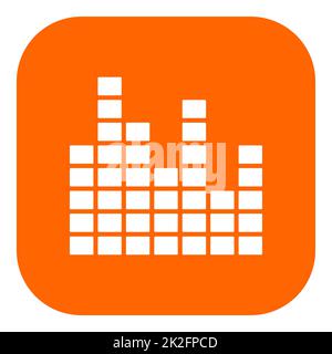 Icône de l'égaliseur et de l'application Banque D'Images