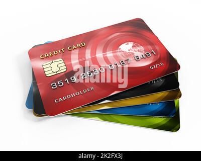 Cartes de crédit Banque D'Images