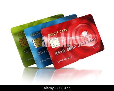 Cartes de crédit Banque D'Images
