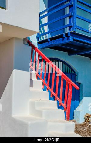 Escaliers avec rambardes résumé Banque D'Images