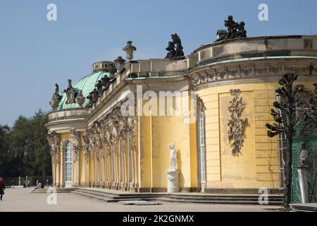 Palais sans souci de Potsdam Banque D'Images