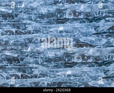 Arrière-plan de texture de gros plan de glace Banque D'Images