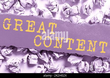 Texte montrant inspiration Grand contenu. Mot écrit sur satisfaction motivationnelle lisible originalité applicable Banque D'Images