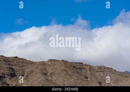 Panorama Gran Canaria Mogan montagnes Banque D'Images