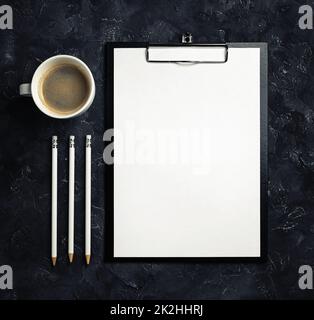 Photo de papier vierge Banque D'Images