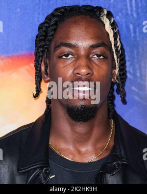 Hollywood, United States. 22nd Sep, 2022. HOLLYWOOD, LOS ANGELES, CALIFORNIA, USA - SEPTEMBER 22: American professional basketball player Zaire Wade arrives at the Los Angeles Special Screening Of Netflix's 'The Redeem Team' held at the Netflix Tudum Theater on September 22, 2022 in Hollywood, Los Angeles, California, United States. (Photo by Xavier Collin/Image Press Agency) Credit: Image Press Agency/Alamy Live News Stock Photo