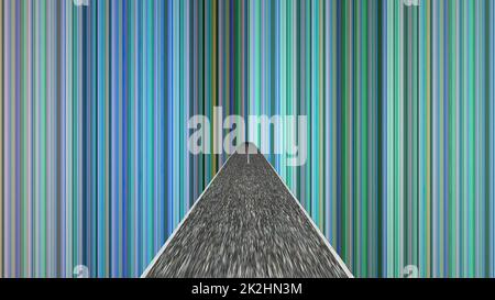 Conduire vers le monde de l'illusion Banque D'Images