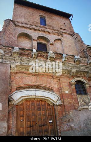 Rome, Italie - Casa dei Crescenzi, structure médiévale au Forum Boarium Banque D'Images