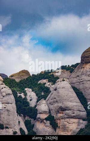 Montcerats étrange rock (Espagne Barcelone) Banque D'Images