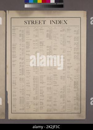 Cartographie, cartes. 1899. Lionel Pincus et Princess Firyal Map Division. Manhattan (New York, New York), immobilier , New York (État) , New York Street Index Abingdon Square - York Street Banque D'Images