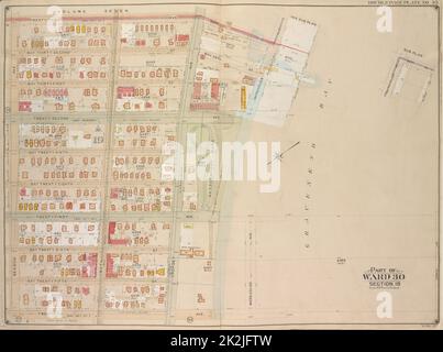 E.B. Hyde & Co. Cartographie, cartes. 1905. Lionel Pincus et Princess Firyal Map Division. Brooklyn (New York, New York) , Cartes, biens immobiliers , New York (État) , New York Brooklyn, vol. 6, plaque double page no 35; partie du quartier 30, section 19; carte délimitée par 23rd Ave., Warehouse Ave., 20th Ave., Benson Ave Banque D'Images