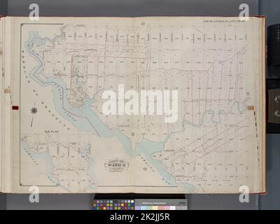 Cartographic, Maps. 1913. Lionel Pincus and Princess Firyal Map Division. Queens (New York, N.Y.), Real property , New York (State) , New York , Queens (Borough) Queens, V. 1, Double Page Plate No. 16; Part of Jamaica, Ward 4; Map bounded by Dunham Ave., Canal Ave., Morrell Ave., Jamaica Bay, Spring Creek Stock Photo