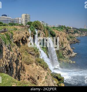 Chutes d'eau Duden à Antalya, Turquie Banque D'Images