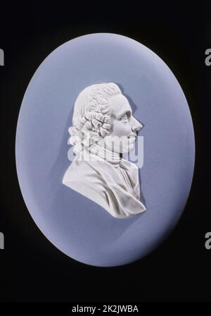 Joseph Priestley (1733-1804) chimiste anglais et ministre presbytérien. À partir d'une plaque Wedgwood Banque D'Images