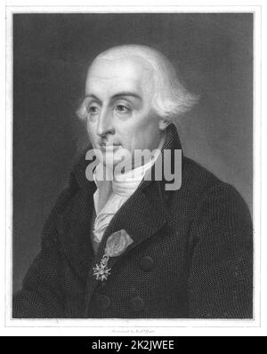 Joseph Louis Lagrange (1736-1813) : Français mathématiques analytiques. À partir de 'La galerie de portraits", Charles Knight, Londres, 1833 Banque D'Images