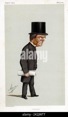 Lyon Playfair (1819-98) chimiste écossais, homme politique et administrateur. "Ape" (Carlo Pellegrini) Caricature de 'Vanity Fair', Londres, 20 février 1875 Banque D'Images