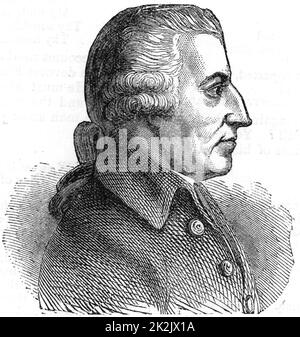 John Howard (1726-1790) réformateur de prison anglais. Howard League for Penal Reform nommé pour lui. Coupe de bois. Banque D'Images