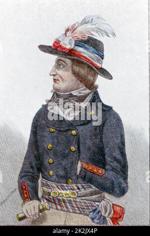 Lazare Nicolas Marguerite Carnot (1753-1823) révolutionnaire français; membre de la Convention nationale; organisateur de la victoire dans les guerres révolutionnaires Banque D'Images