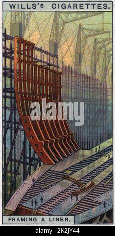 Merveilles d'ingénierie, 1927 : l'élaboration d'une chemise. Banque D'Images