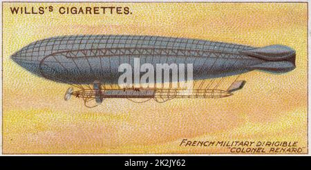 1910, l'Aviation Militaire Française : (dirigeable airship) 'Le Colonel Renard', 1909 Banque D'Images