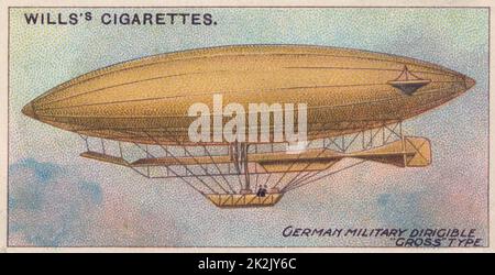 Aviation, 1910 : German Military Airship dirigeable) (type brut. Banque D'Images