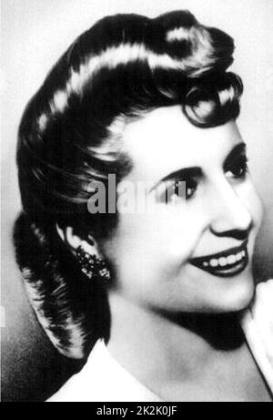 María Eva Duarte de Perón 7 mai 1919 - 26 juillet 1952, était la seconde épouse du président Juan Perón (1895-1974) et a été la première dame de l'Argentine à partir de 1946 jusqu'à sa mort en 1952. Banque D'Images