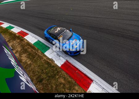 110 DE GROODT Stephane Edwin (bel), Chazel technologie course, Alpine A110 CUP, action pendant la ronde 5th de l'Alpine Europa Cup 2022, de 23 septembre à 25 sur l'Autodromo Nazionale di Monza à Monza, Italie - photo Marc de Mattia / DPPI Banque D'Images