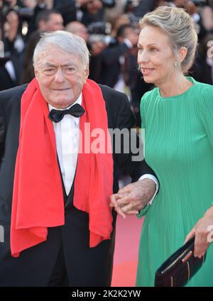 Claude Lanzmann et Iris Van Der Waard cérémonie de clôture, arrivée sur le tapis rouge du film "l'homme qui a tué Don Quichotte" 71st Festival de Cannes 19 mai 2018 Banque D'Images