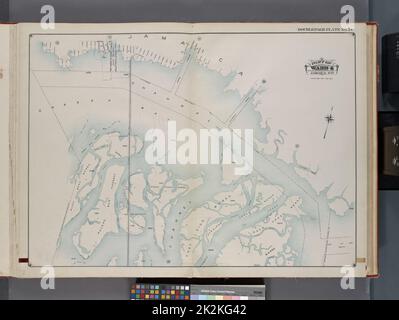 Cartographie, cartes. 1913. Lionel Pincus et Princess Firyal Map Division. Queens (New York, N.Y.), immeuble , New York (État) , New York , Queens (Borough) Queens, V. 1, Double page plate no 29; partie de la Jamaïque, quartier 4; carte délimitée par Morrell Ave., Broad Channel, limite entre Queens et Nassau Co., limite entre Brooklyn et Queens Banque D'Images