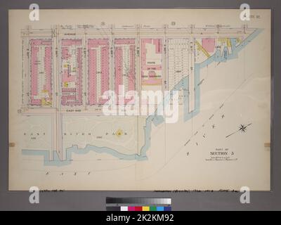 Cartographie, cartes. 1898. Lionel Pincus et Princess Firyal Map Division. Manhattan (New York, N.Y.), immeuble , New York (État) , New York plate 32, partie de la section 5 : délimitée par (East River Park) East End Avenue, E. 85th Street, Avenue A, E. 83rd Street et (East River) E. 89th Street Banque D'Images