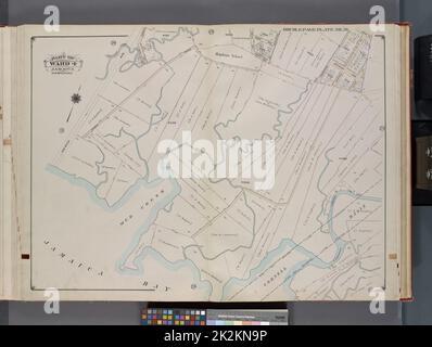 Cartographie, cartes. 1913. Lionel Pincus et Princess Firyal Map Division. Queens (New York, N.Y.), immeuble , New York (État) , New York , Queens (Borough) Queens, V. 1, plaque double page no 26; partie de la Jamaïque, quartier 4; carte délimitée par Van Wyck Ave., Doughty Creek, Home Ave., Alden Ave., Cornell Creek., Baie de Jamaïque Banque D'Images