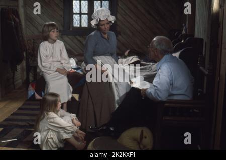L'année de l'oiseau bleu : 1976 Etats-Unis Directeur : George Cukor Todd Lookinland, Patsy Kensit, Elizabeth Taylor, George Cukor photo de tournage Banque D'Images