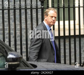 Londres, Royaume-Uni. 23rd septembre 2022. Alister Jack, secrétaire écossais, arrive à une réunion du cabinet au 10 Downing Street Londres. Crédit : Ian Davidson/Alay Live News Banque D'Images