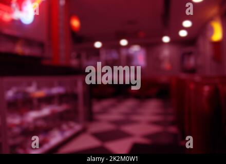 Blur Background Bar et Restaurant Abstract Interior Banque D'Images