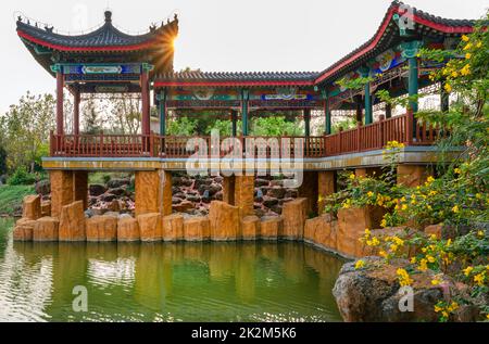 Un Cornucopia Dougong dans le Temple de Confucius, province du comté de Suixi, Chine Banque D'Images