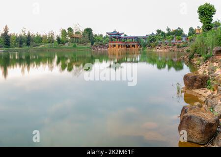 Un Cornucopia Dougong dans le Temple de Confucius, province du comté de Suixi, Chine Banque D'Images