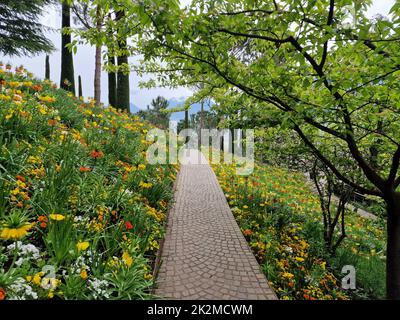 Les jardins du château de Trauttmansdorff Banque D'Images