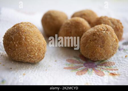 boulettes de riz sicilien ou arancine Banque D'Images