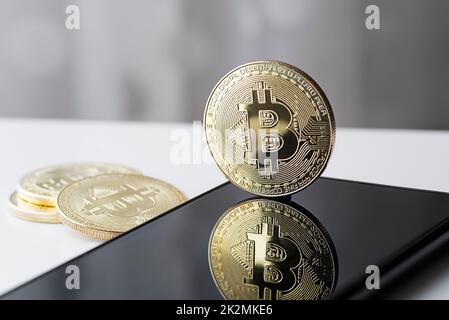 Cryptocurrency Bitcoin Banque D'Images