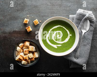 Soupe verte Banque D'Images
