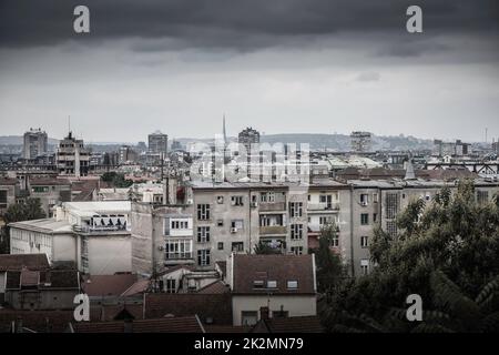 Vue sur Zemun à Belgrade. Serbie Banque D'Images