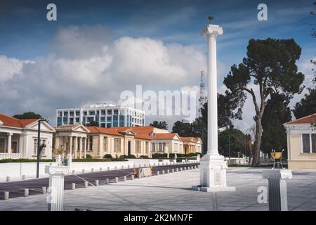 28th place d'octobre. Paphos, Chypre Banque D'Images