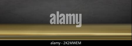 Plan d'examen en bois sur fond panoramique foncé - Vector Banque D'Images